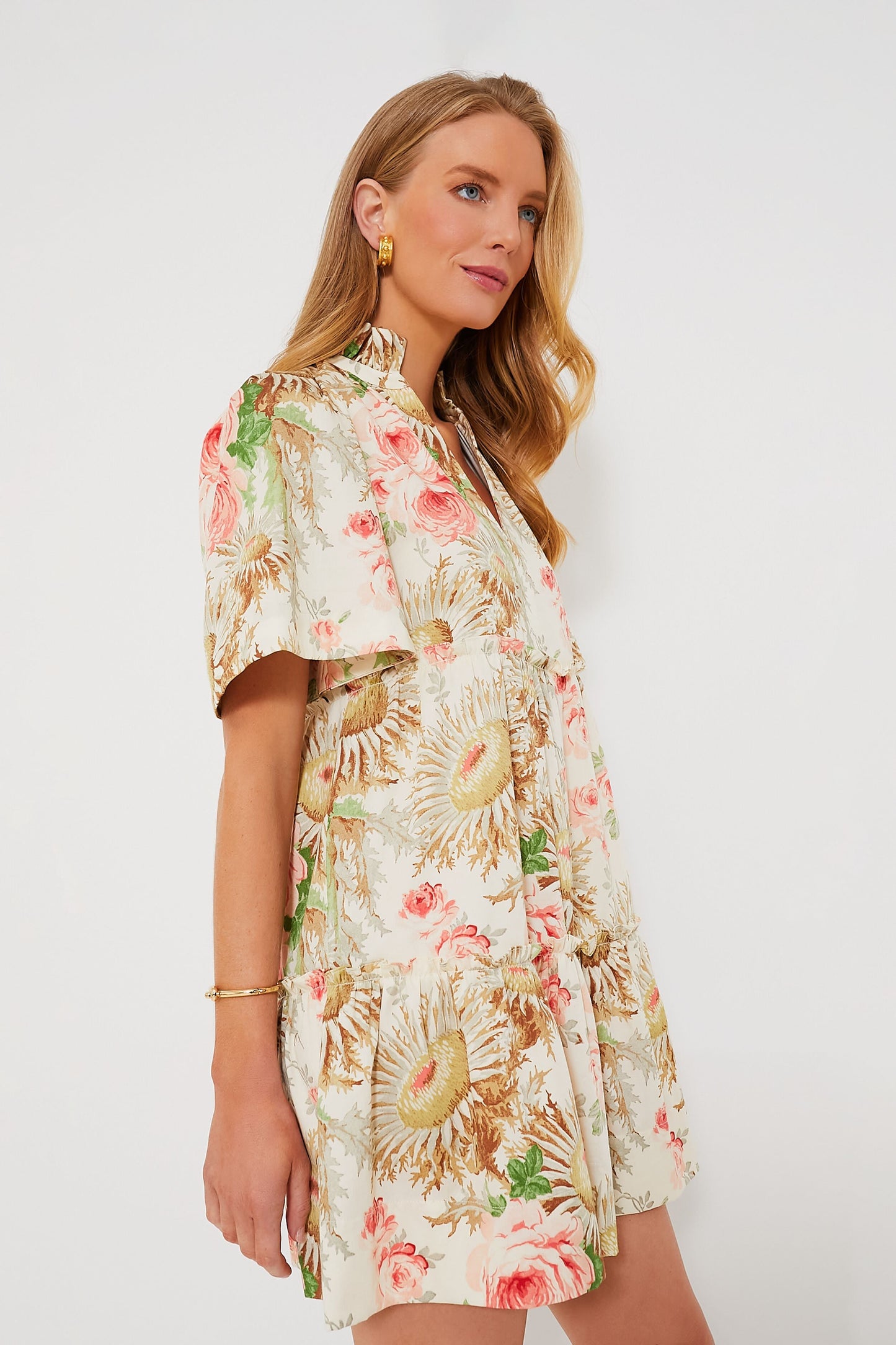 Sun Faded Floral Crawford Dress
