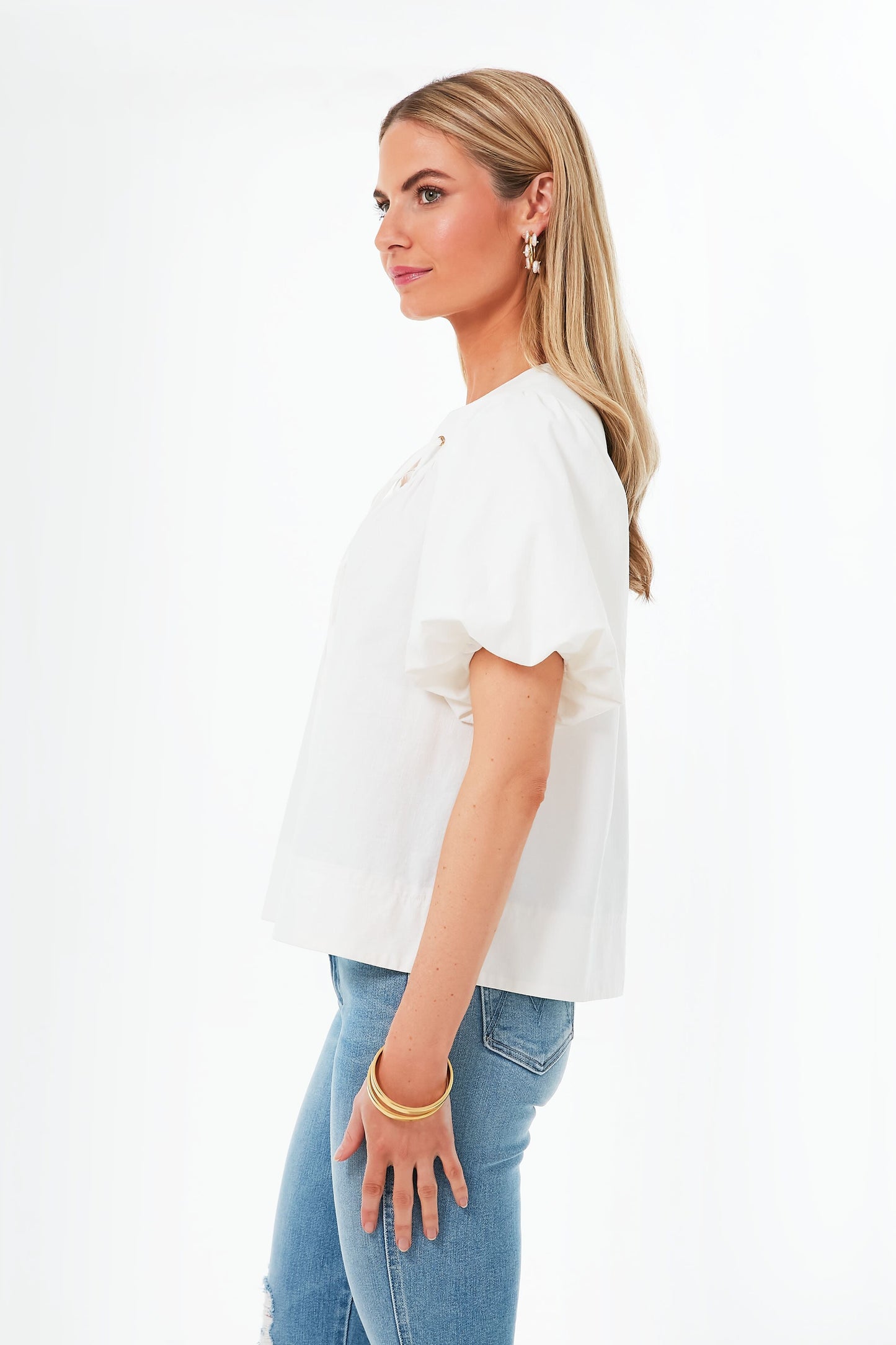 White Tie Front Robbie Top