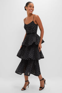Black and Cream Polka Dot