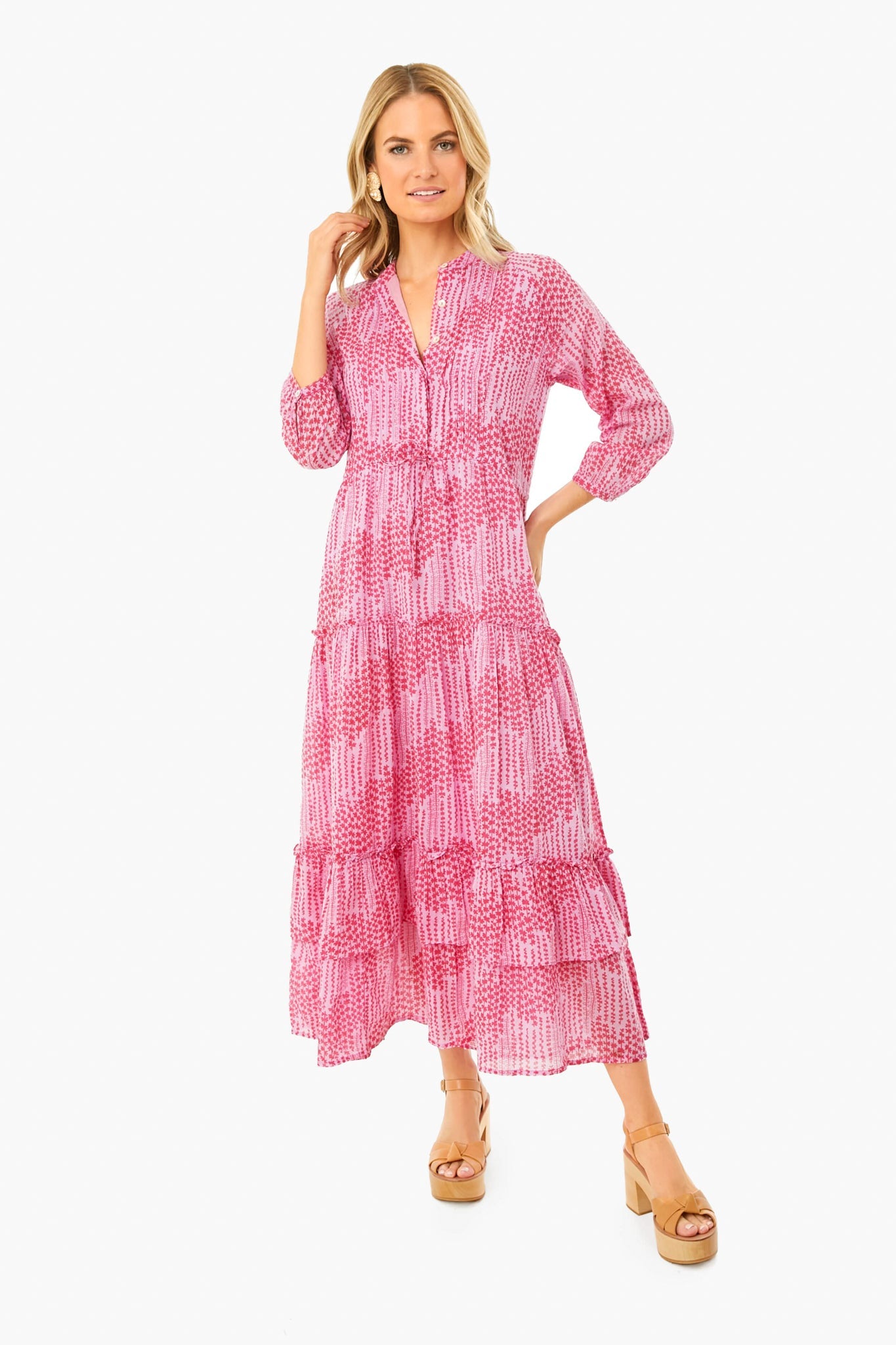 Maiden Grass Vivid Pinks Bazaar Dress