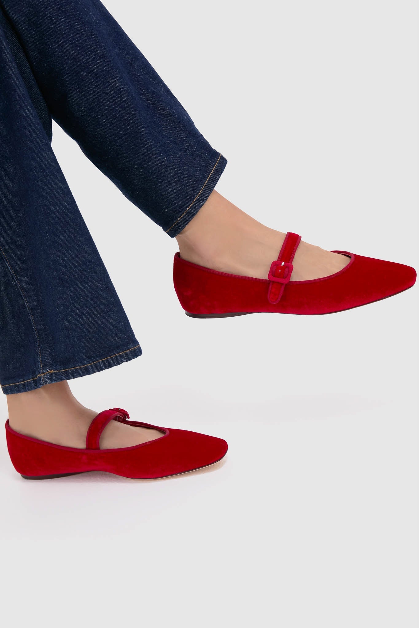 Red Velvet Ginger Mary Jane Flats