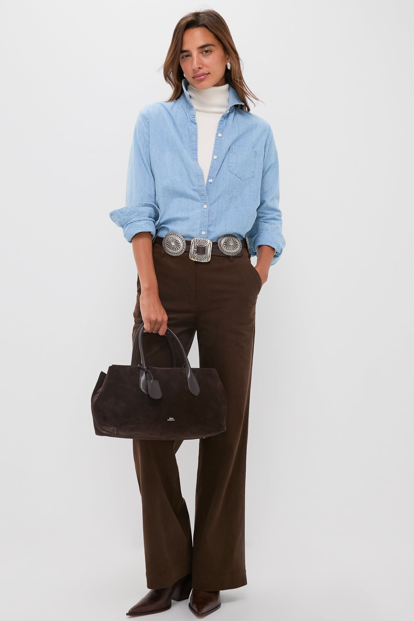 Chocolate Brown Wide Wale Corduroy Hunter Pants