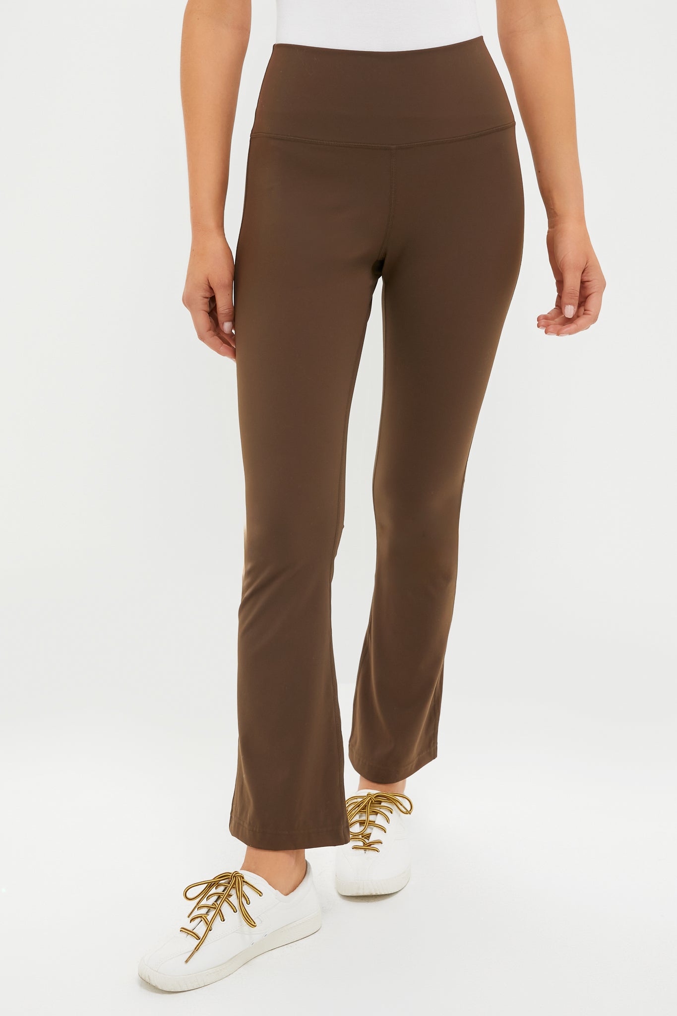 Chocolate Brown High Rise Compression Spandex Millie Yoga Pant