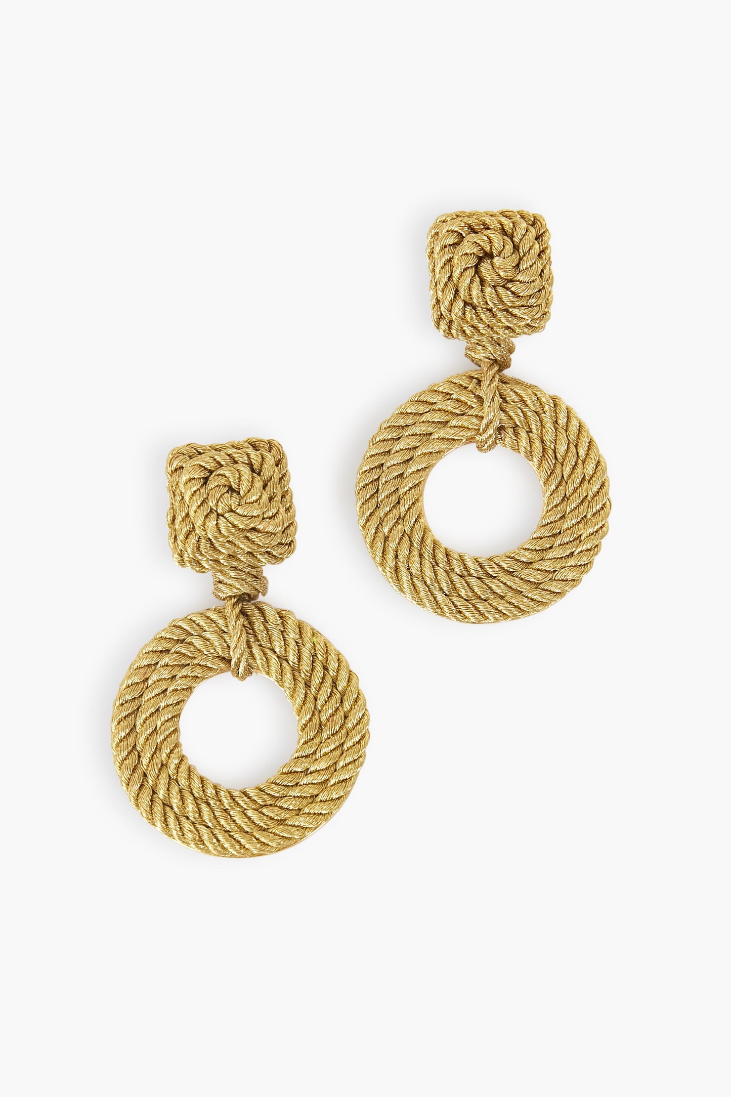 Gold Rope Gretchen Earrings