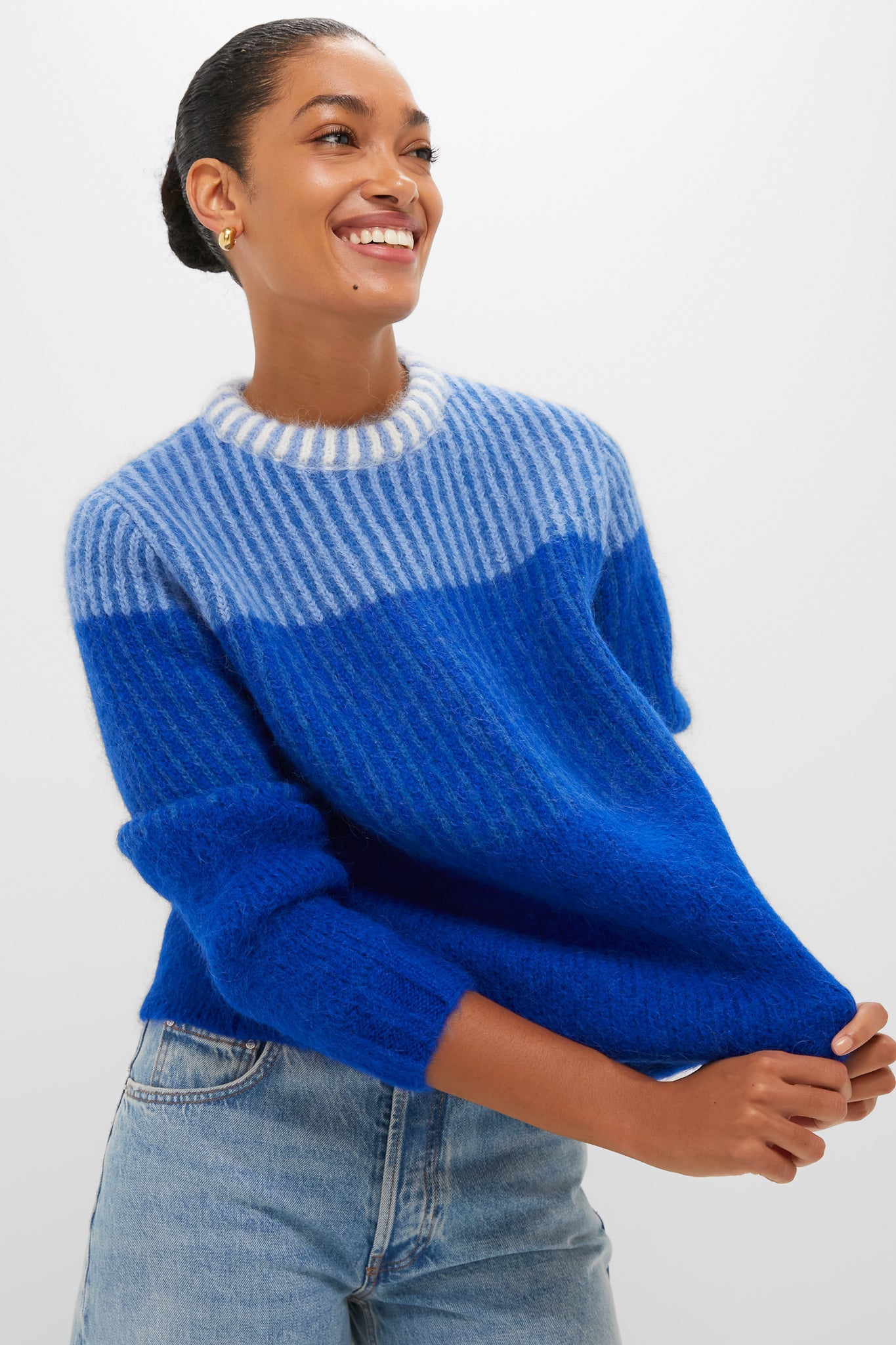 Blue Cocha Sweater