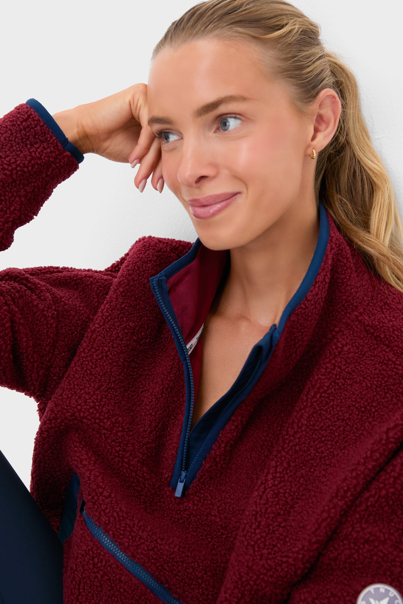 Cabernet Fleece Cady Quarter Zip