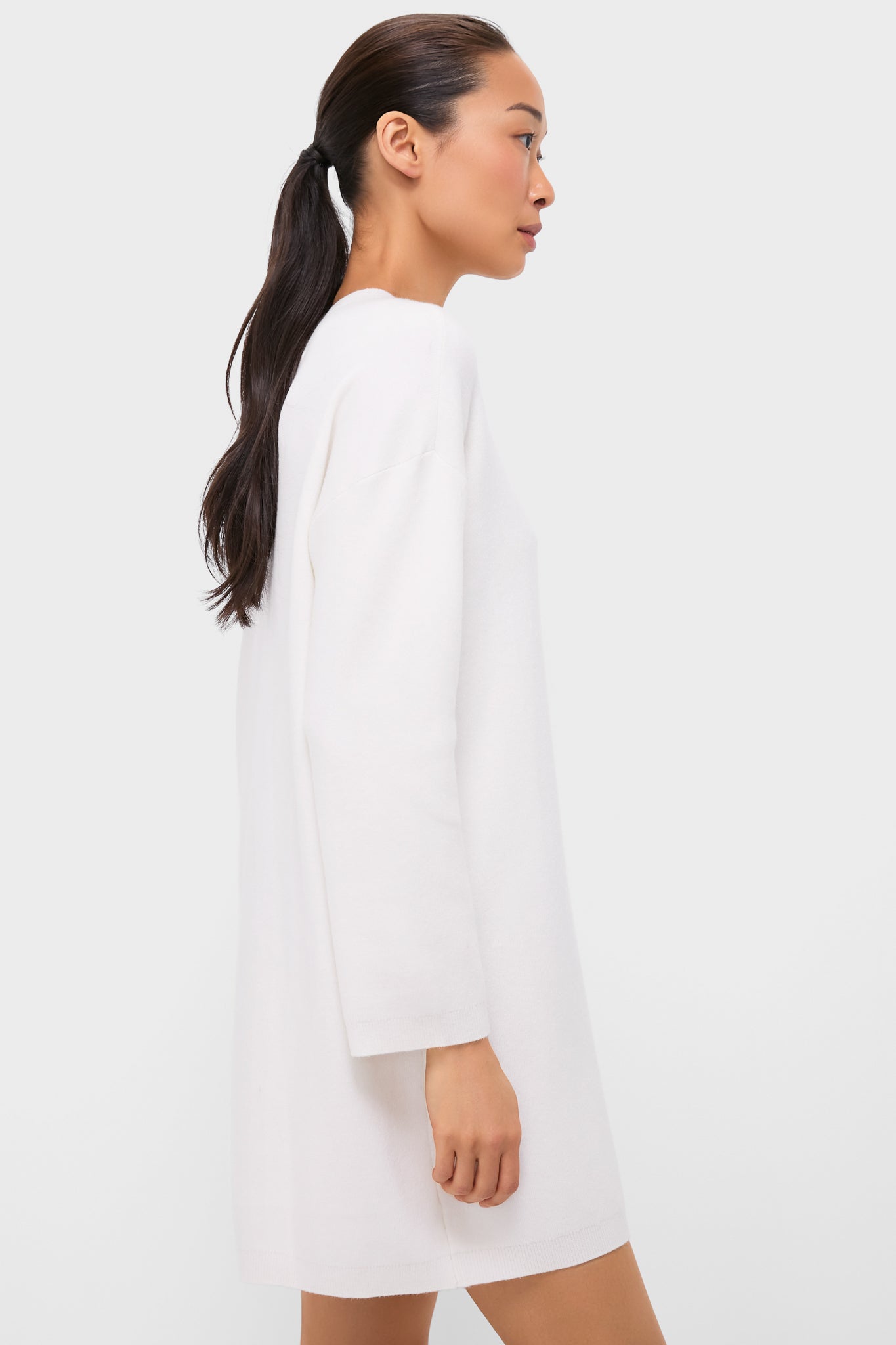 Winter White Vivianne Crewneck Dress