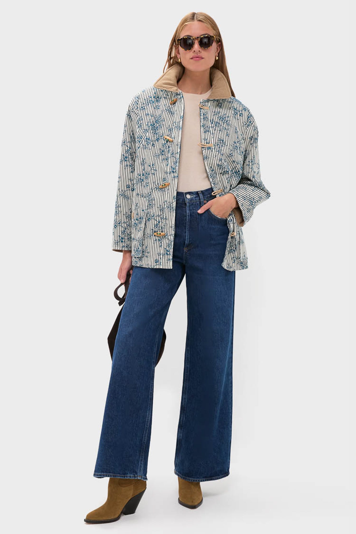 Cornflower Toile Barn Jacket