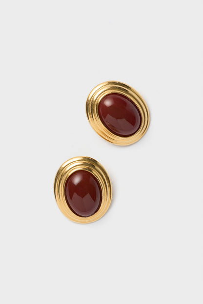Burgundy Vega Earrings