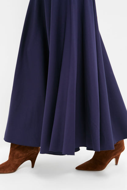 Ink Lux Jersey Knit Turtleneck Long Sleeve A-Line Dress