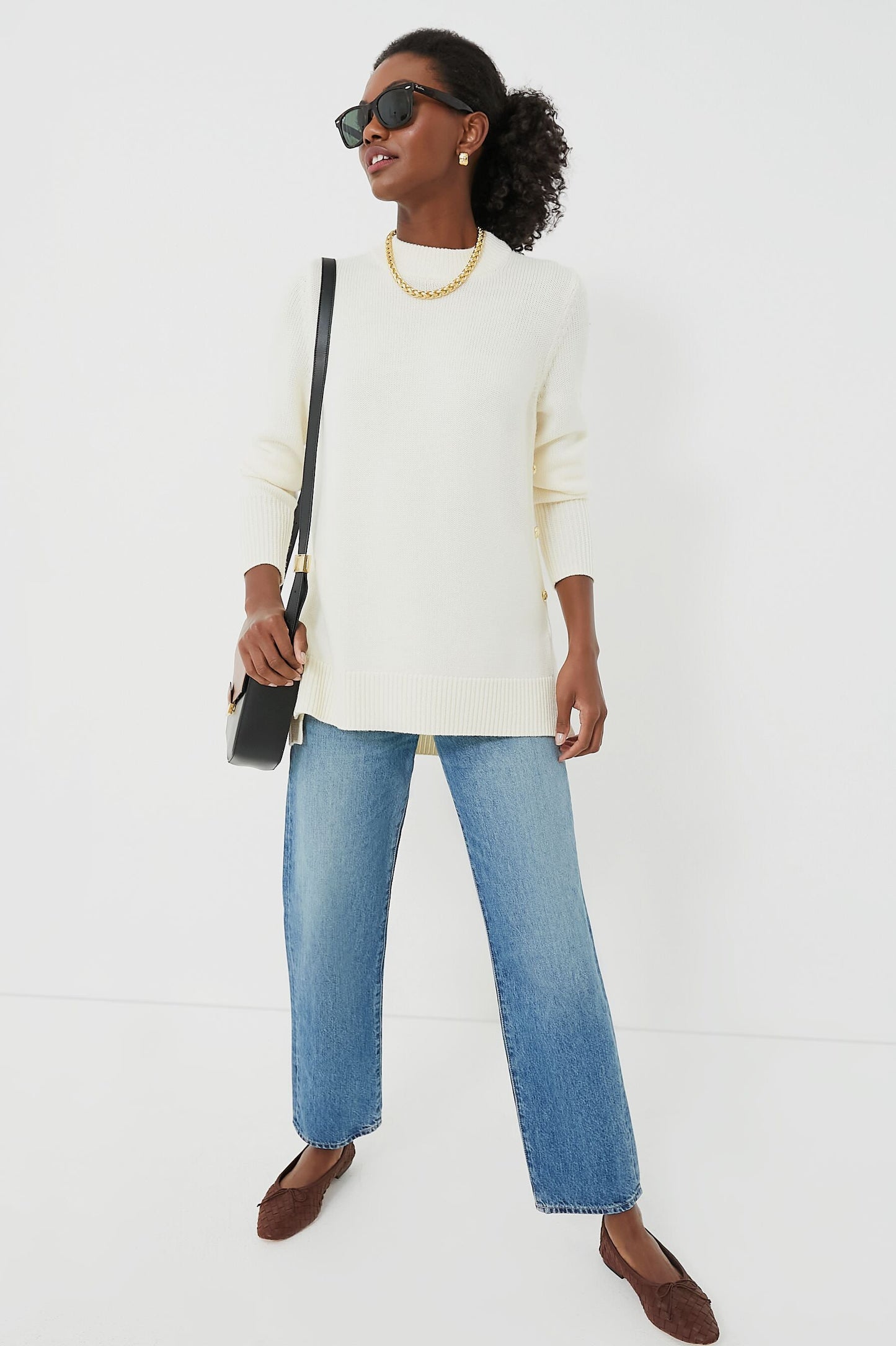 Winter White Bexley Sweater