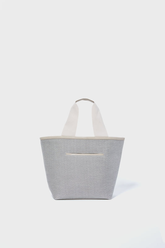 Gray Marled Tote Bag