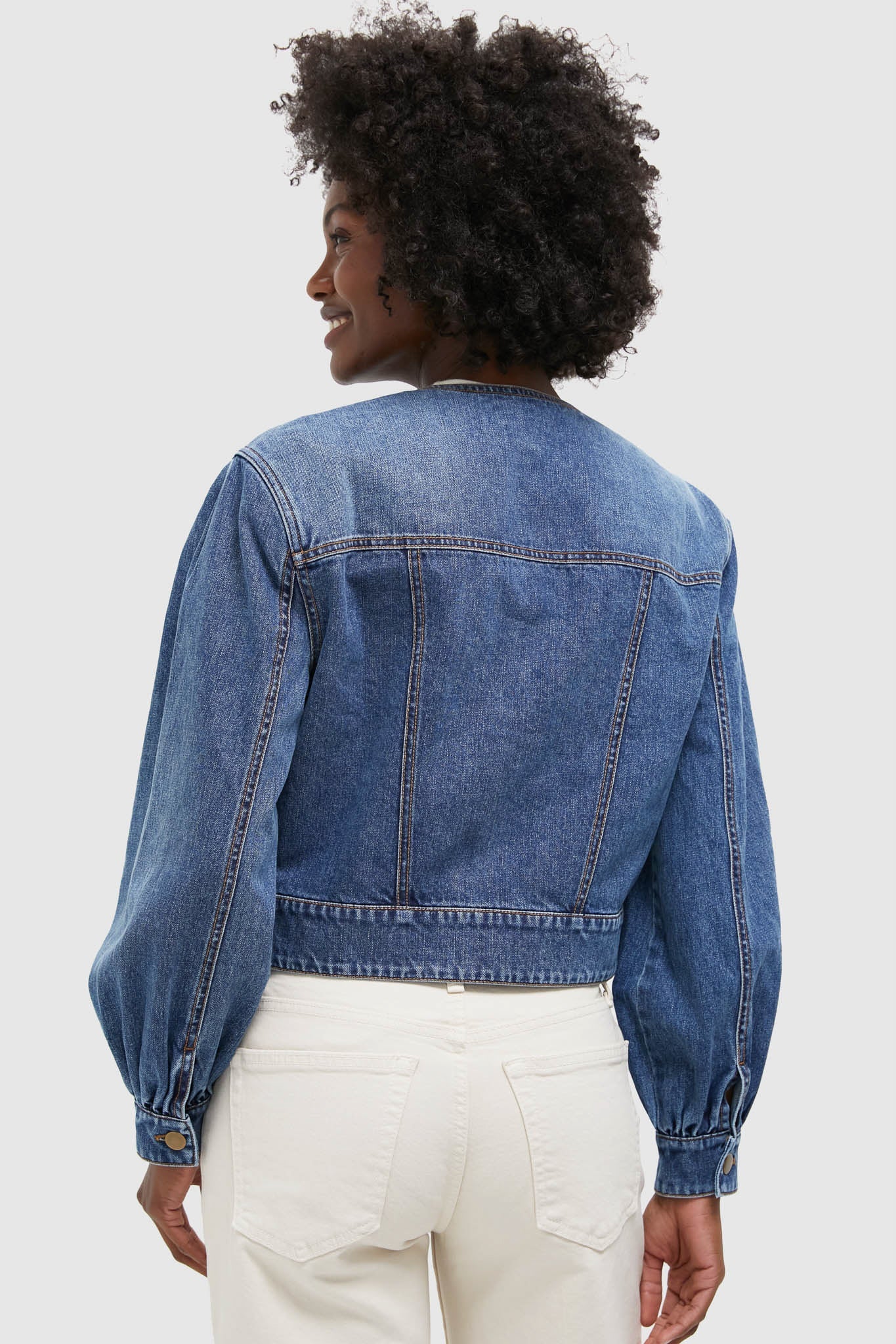Denim Cropped Stella Jacket