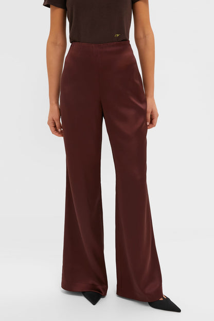 Chocolate Satin Deja Pants