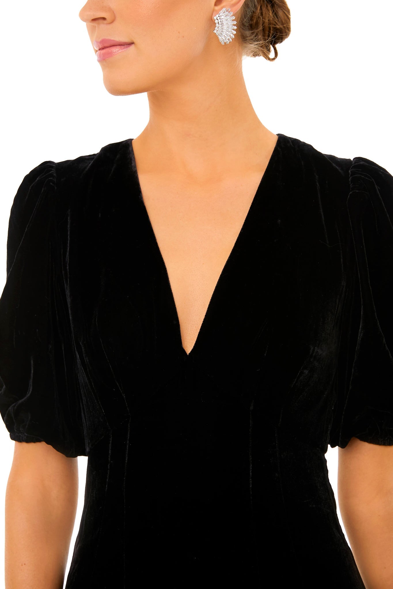 Black Velvet Ester Dress