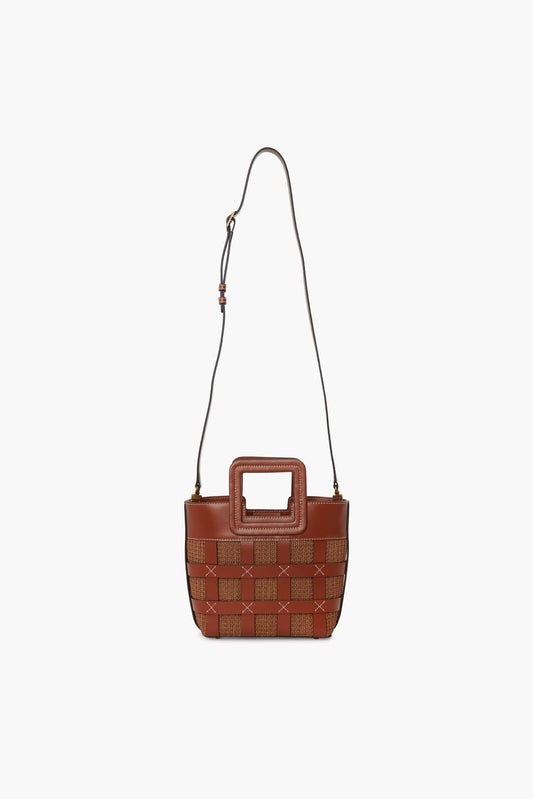 Tan Raffia Mini Shirley Bag
