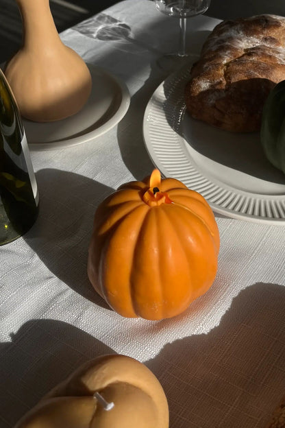 Orange Pumpkin Candle