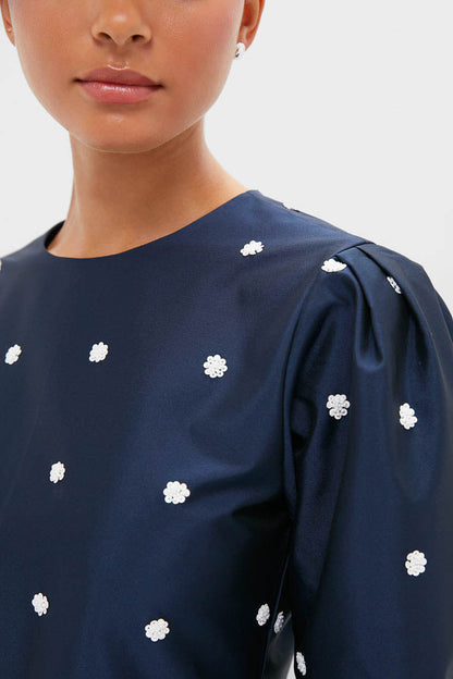 Midnight Blue Classic Rockford Mini Dress