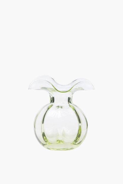 Hibiscus Glass Green Bud Vase