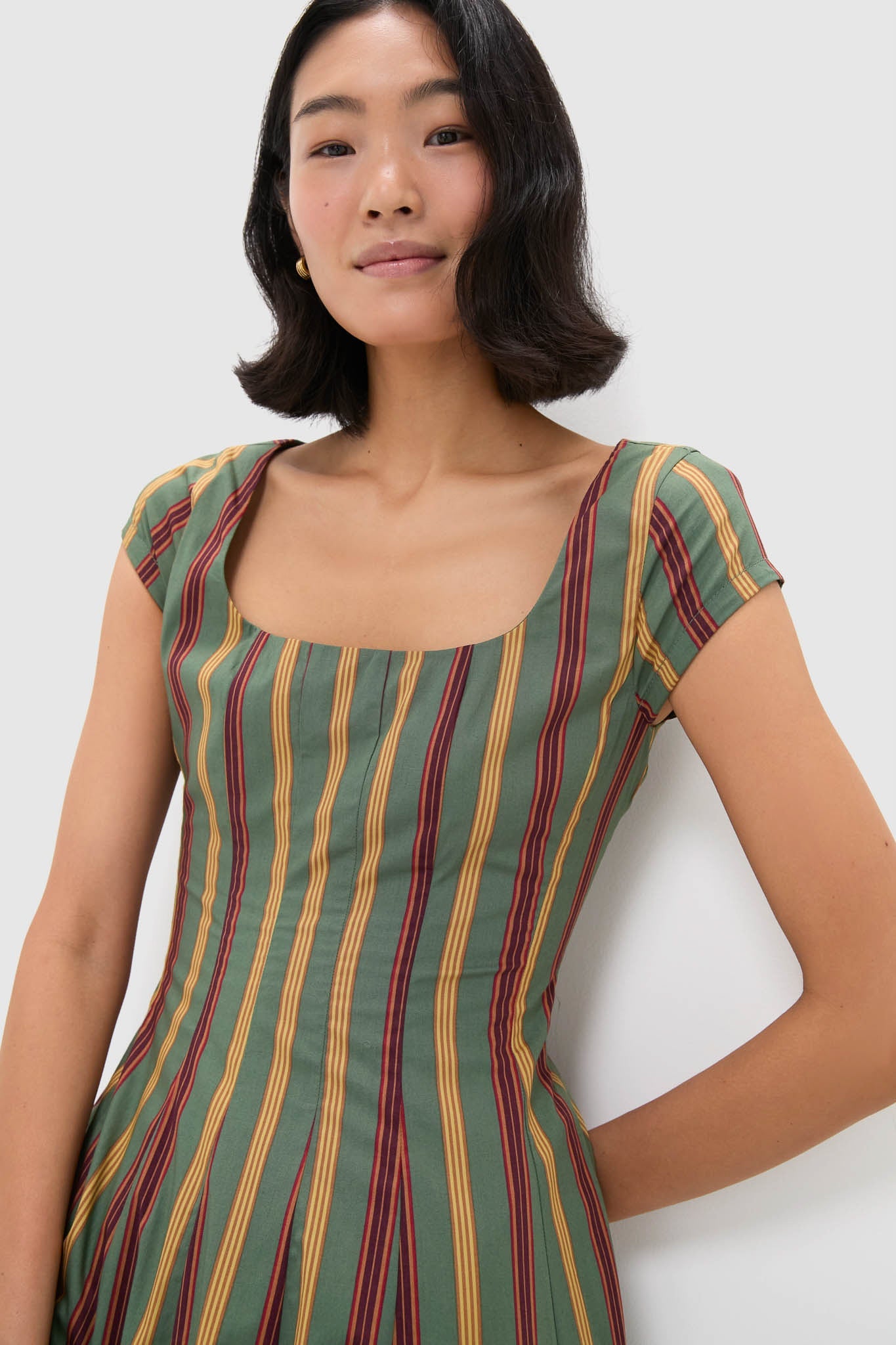 Trailblazer Stripe Short Sleeve Wells Dress