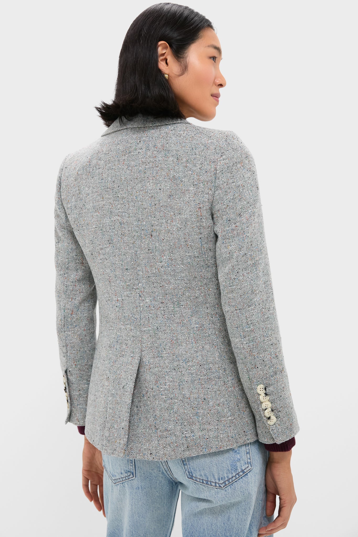 Antique Blue Melange Healy Dickey Jacket