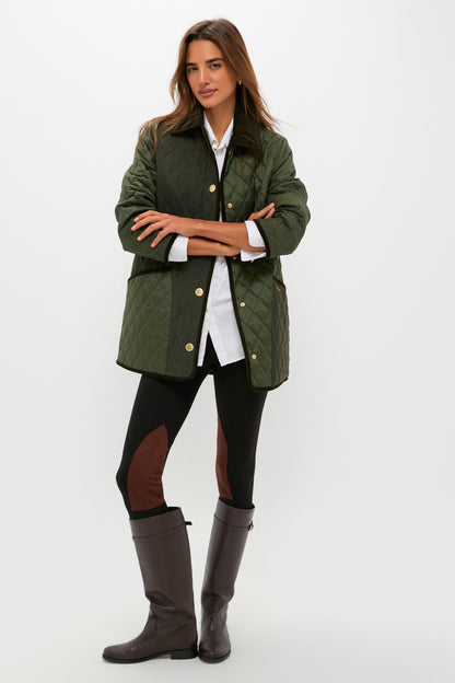 Olive Meryl Quilted Jacket