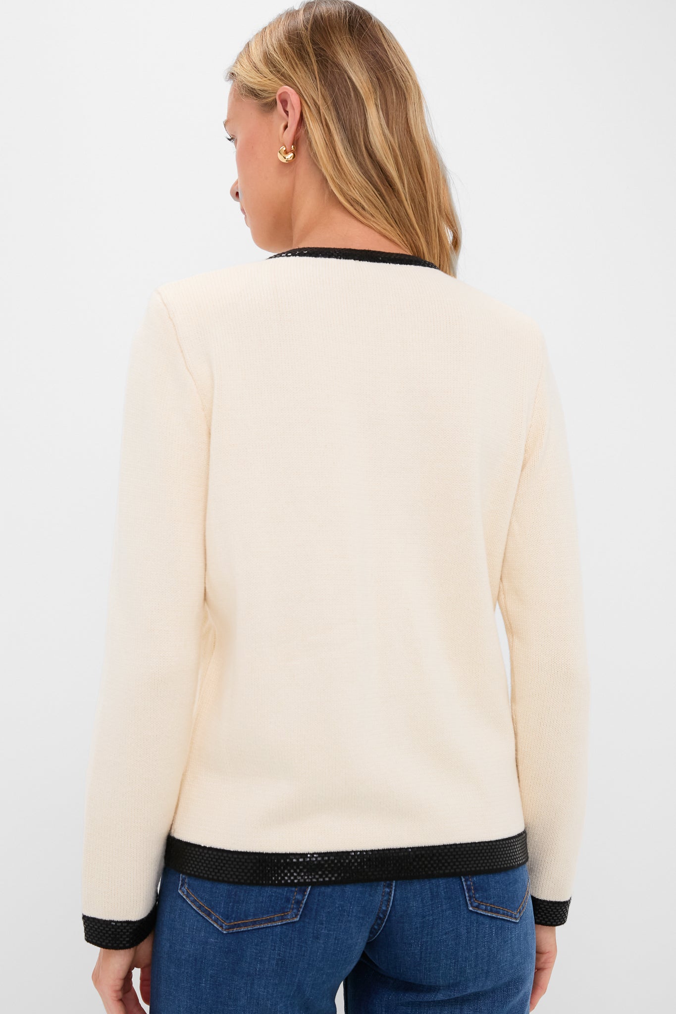Cream and Black Stefi Sweater
