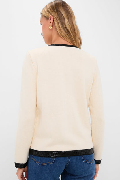 Cream and Black Stefi Sweater