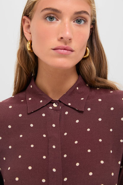 Night Print Crepe Shirt