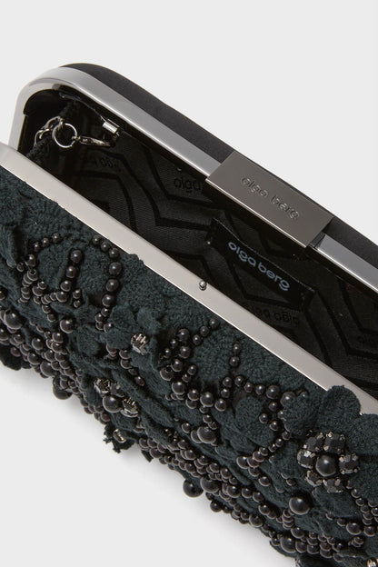 Black Beth Encrusted Clutch