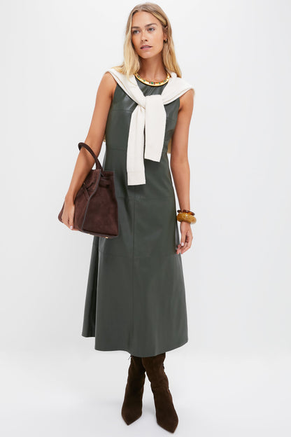 Dark Hunter Green Manon Dress