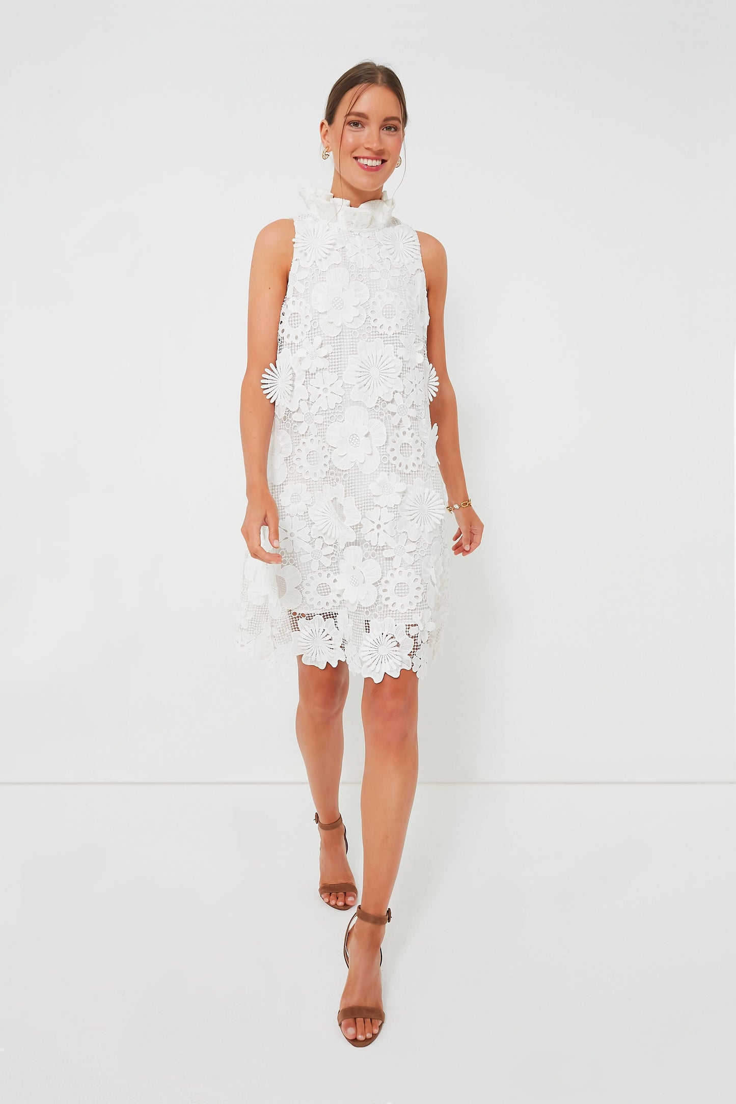 Blanc Guipure Lace Blythe Dress