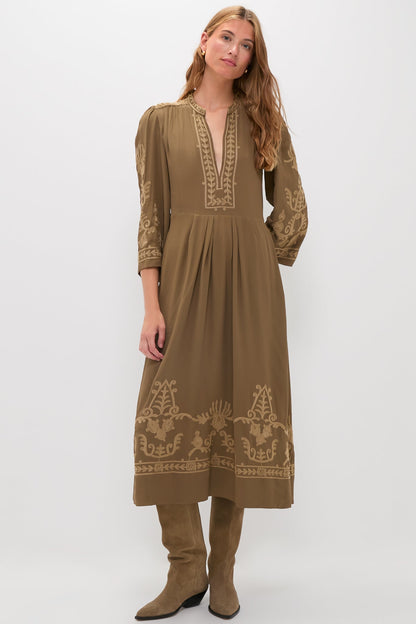 Khaki Feliana Dress