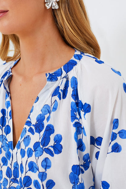 Exclusive Leaf Blue Marcia Top