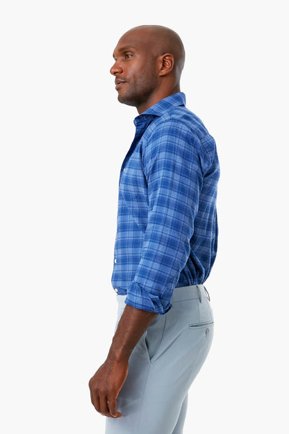 Atlantic Blue Fetlock Autumn Soft Cotton Sport Shirt