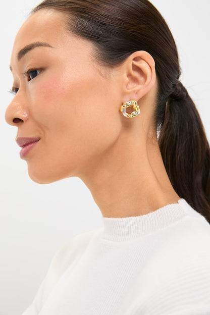Gold Silver Hailey Studs