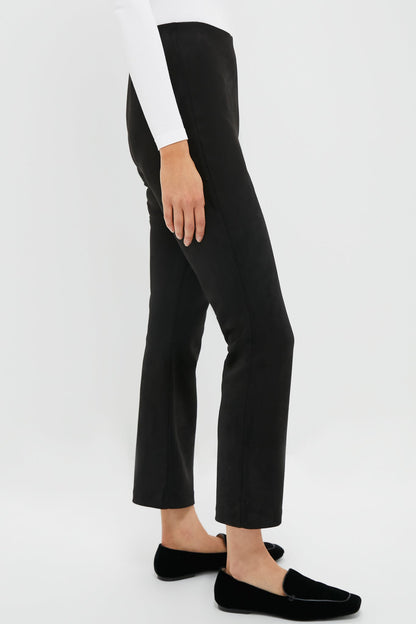 Black Vegan Suede Ashford Pants