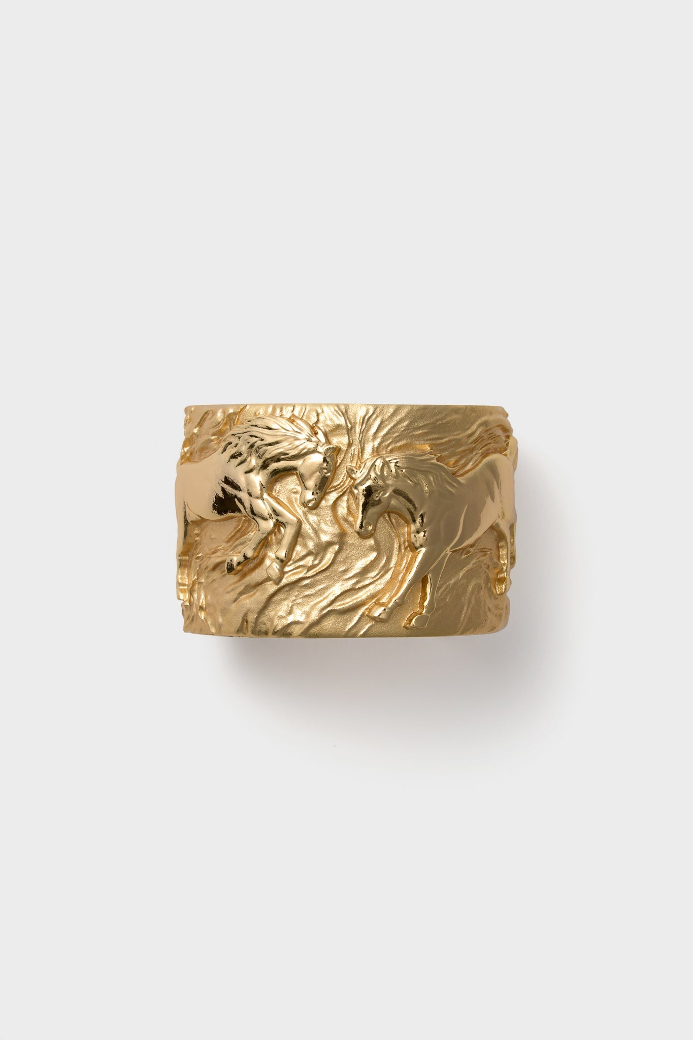 Gold Courage Horse Cuff