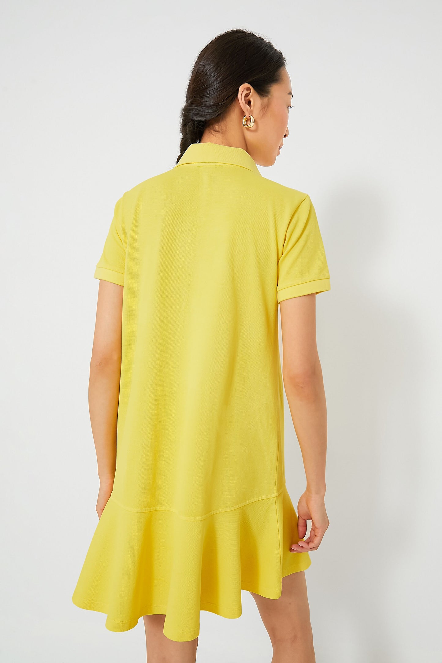 Yellow Pique May Polo Dress