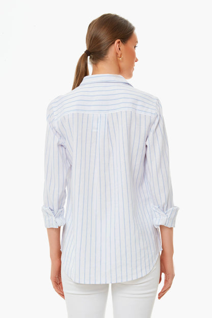 Pier Stripe Malibu Linen Shirt