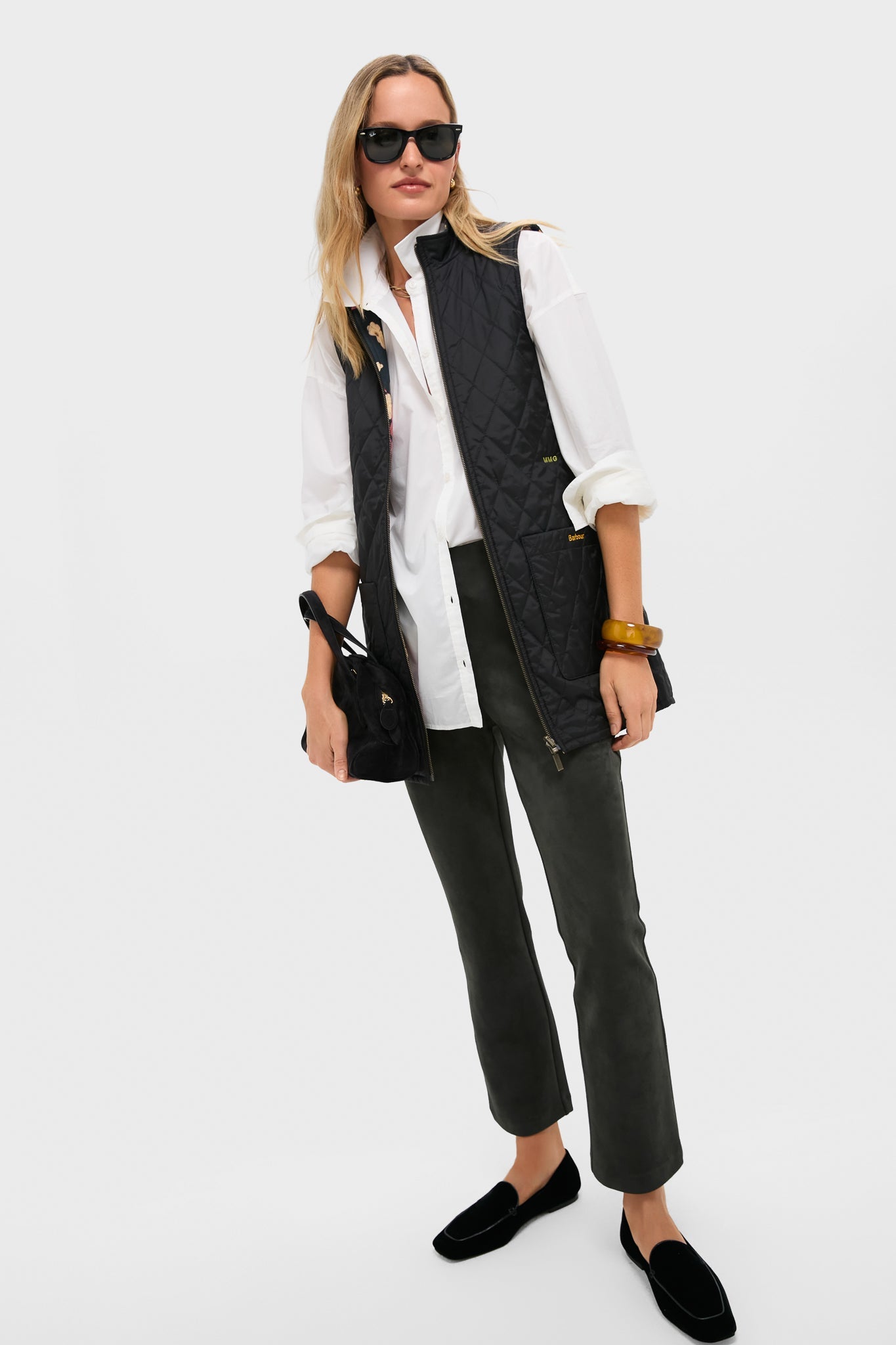 Black Barbour x Tuckernuck Reversible Paisley Vest