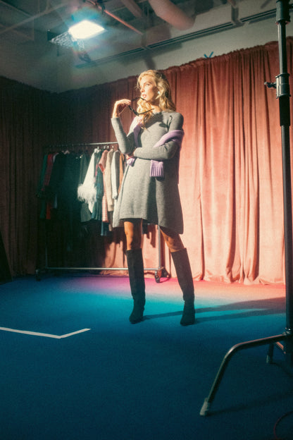 Gray Maia Knit Dress