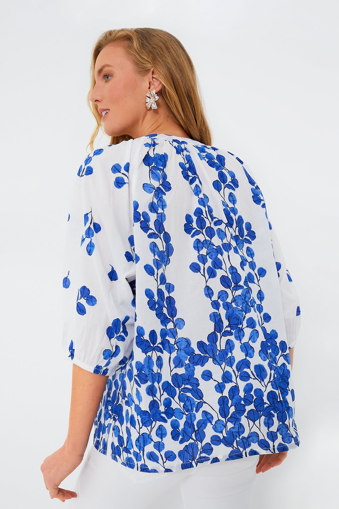 Exclusive Leaf Blue Marcia Top