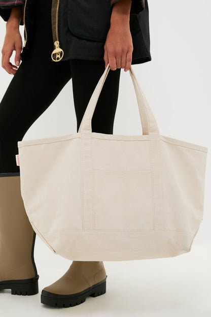 Natural Large Canvas Tote