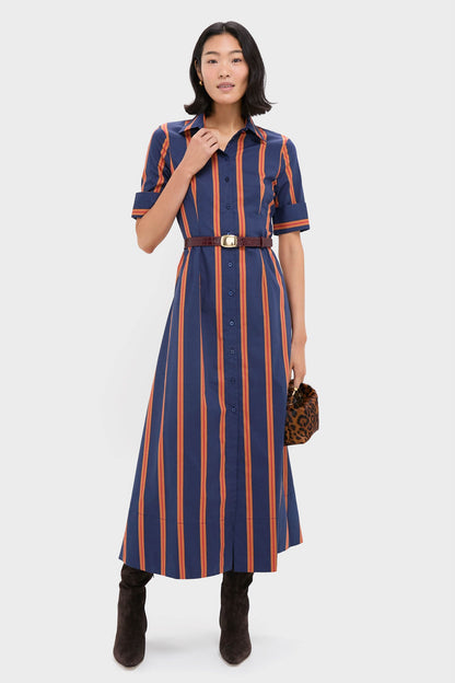 Railroad Stripe Joan Dress