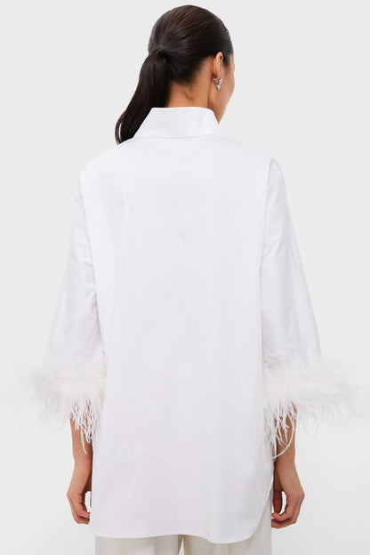 White Feather Willow Blouse