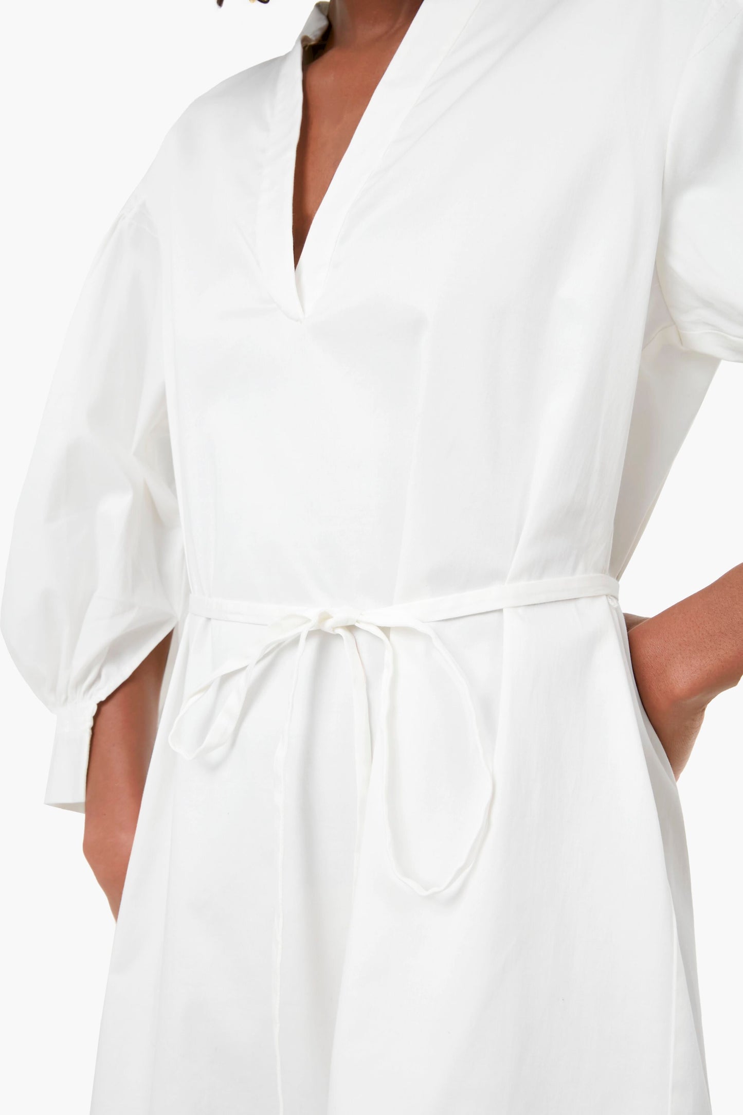 Snow Long Sleeve Belted Dress