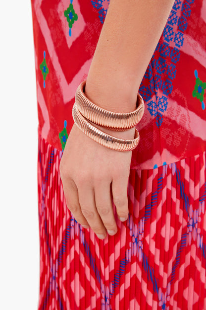 Rose Gold Cobra Bracelet Set