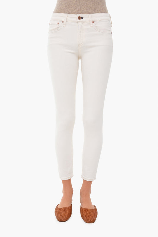 Ecru Cate Mid Rise Ankle Skinny