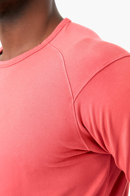 Cape Red Lava Wash Jersey Long-Sleeve Crew